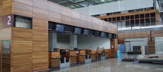 Der neue Berliner Flughafen von innen. Der neue Berliner Flughafen von innen.