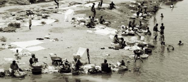 Grenzfluss "Dejabón" besser bekannt als "Río Masacre" zwischen der Dominikanischen Republik und Haiti Grenzfluss "Dejabón" besser bekannt als "Río Masacre" zwischen der Dominikanischen Republik und Haiti