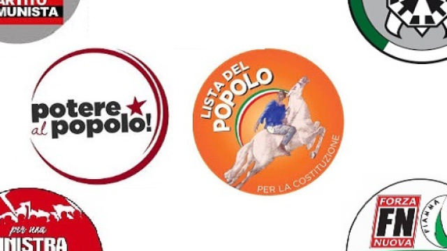 Da sinistra a destra, ecco le liste che dovranno trovare le firme per le elezioni politiche