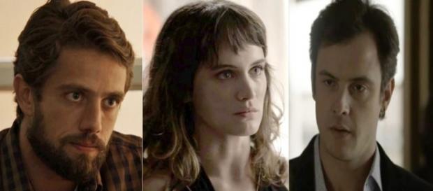 Gael tem ataque de ciúmes com Clara e Renato. (Foto: Divulgação TV Globo) Gael tem ataque de ciúmes com Clara e Renato. (Foto: Divulgação TV Globo)