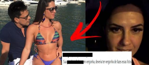 Mulher de Zezé é chamada de 'periguete' e desce do salto Mulher de Zezé é chamada de 'periguete' e desce do salto