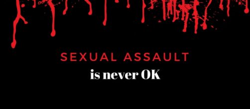 Designed by Louann Carroll. Sexual assault is never OK.