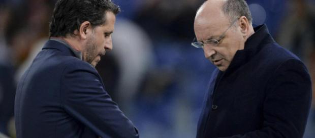 Fabio Paratici, 45 anni, e Beppe Marotta, 60, rispettivamente dg e ad della Juventus Fabio Paratici, 45 anni, e Beppe Marotta, 60, rispettivamente dg e ad della Juventus