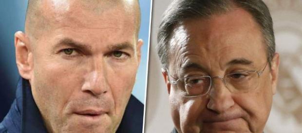 Florentino Pérez, al límite con Zinedine Zidane - donbalon.com Florentino Pérez, al límite con Zinedine Zidane - donbalon.com