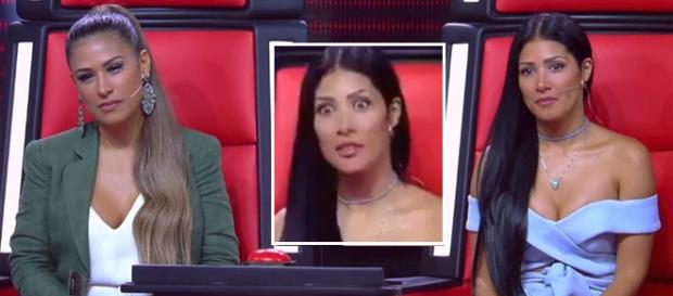 Candidato indígena emociona Simone e Simaria no "The Voice Kids" (Reprodução/GShow) Candidato indígena emociona Simone e Simaria no "The Voice Kids" (Reprodução/GShow)