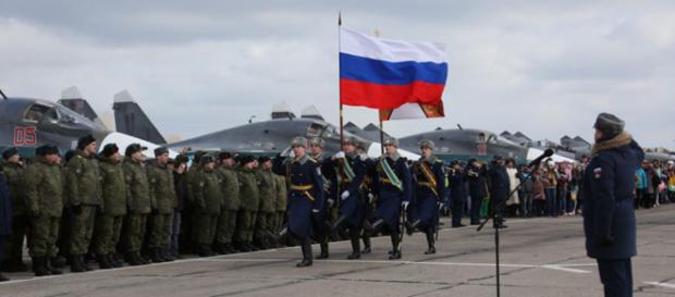 The salute to the Su-34 type warplanes and their pilots, returning from Syria - rferl.org The salute to the Su-34 type warplanes and their pilots, returning from Syria - rferl.org