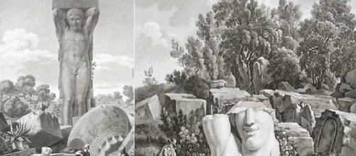 Gigault de la Salle: testa di gigante del tempio di Giove olimpico (Foto: trippini stampe).