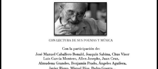 Homenaje de sus amigos al poeta Ángel González