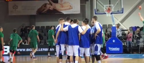 The Balls' venture into professional basketball in Europe starts with a W [Image via YouTube]