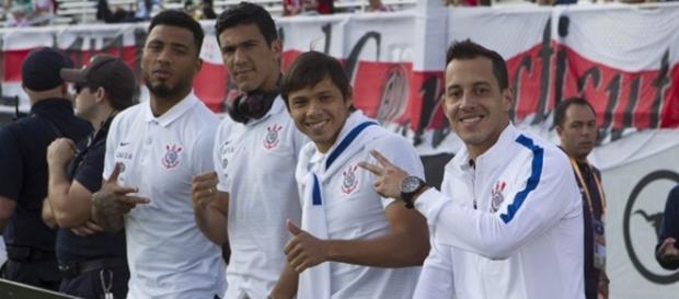 Atletas do Corinthians em uma foto. (Foto Reprodução). Atletas do Corinthians em uma foto. (Foto Reprodução).