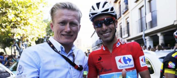 Fabio Aru e Alexandre Vinokourov Fabio Aru e Alexandre Vinokourov