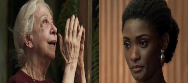 Mercedes salva Raquel (Foto: Divulgação TV Globo) Mercedes salva Raquel (Foto: Divulgação TV Globo)