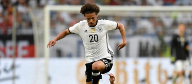 Sané im Trikot der deutschen Nationalmannschaft (Quelle: thesun.co.uk) Sané im Trikot der deutschen Nationalmannschaft (Quelle: thesun.co.uk)