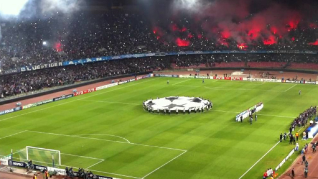 Napoli, lo stadio San Paolo &egrave; pronto ad ospitare il Liverpool di Jurgen Klopp