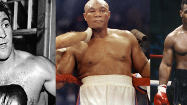 Rocky Marciano, George Foreman e Mike Tyson: tre leggende dei pesi massimi