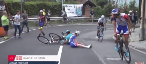 Gaudu e Lopez a terra: Pinot s'invola verso la vittoria.