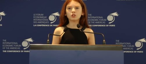 Intervention de Carlie Weinreb, 11 ans, à l'OCDE