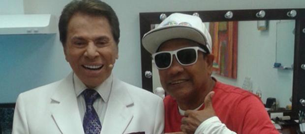 Liminha com o patrão, Silvio Santos. Liminha com o patrão, Silvio Santos.