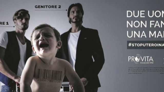 L&rsquo;iniziativa di Pro Vita contro i bambini che crescono con genitori gay