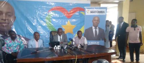Le candidat du Purs Serge Espoir Matomba (c) Odile Pahai