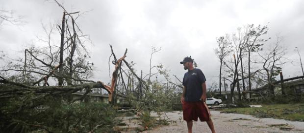 La distruzione dell'uragano Michael in Florida La distruzione dell'uragano Michael in Florida