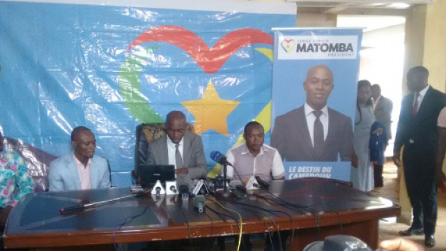 Le candidat du Purs Serge Espoir Matomba (c) Odile Pahai