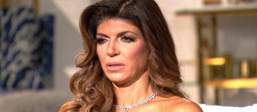 Teresa Giudice is seen on the 'RHONJ' reunion. - [Bravo / YouTube screencap]