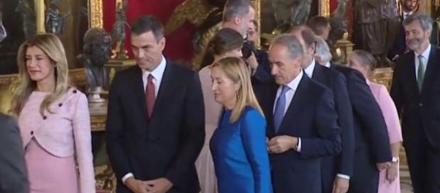 Pedro Sánchez en la recepción de Pedro Sánchez en la recepción de