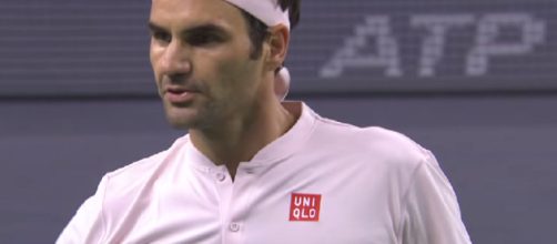 Roger Federer lost to Borna Coric in straight sets in Shanghai. [Image source: Tennis TV/ YouTube]