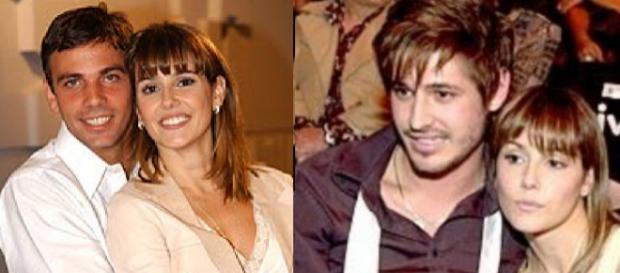 Deborah Secco com os ex Marcelo Faria e Dado Dolabella. Deborah Secco com os ex Marcelo Faria e Dado Dolabella.