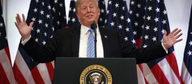 Trump dice que líderes mundiales se rieron con él y no de él - yahoo.com Trump dice que líderes mundiales se rieron con él y no de él - yahoo.com
