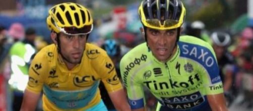 Vincenzo Nibali e Alberto Contador