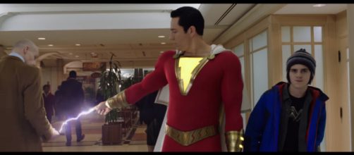 Zachary Levi stated that Shazam will one day join the Justice League in the DCEU [Image Credit: Warner Bros. Pictures/YouTube screencap]