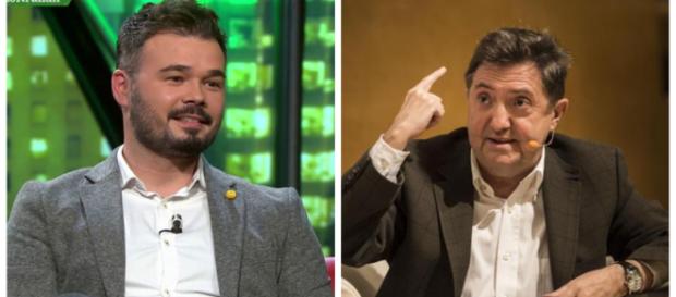 Rufián y Jiménez Losantos en imagen Rufián y Jiménez Losantos en imagen