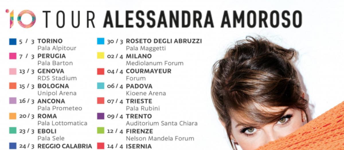 Alessandra Amoroso Aggiunge Sei Nuove Date In Tutta Italia Il Tour 10 E Gia Da Record