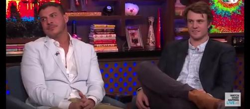 Reality star Jax Taylor (left) appears to have landed dream job pitching Taco Bell. [Image Source: Watch What Happens Live - YouTube]