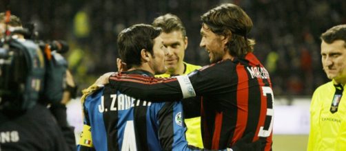 Javier Zanetti e Paolo Maldini, i recordmen di presenze al derby di Milano