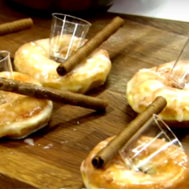 Candidates take on designer doughnut task in Week 3 (Image credit: Screen grab/YouTube.com)