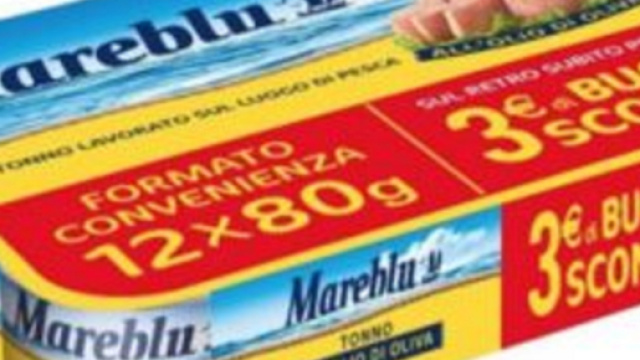 Tonno Mareblu richiamato dai supermercati Il Gigante.
