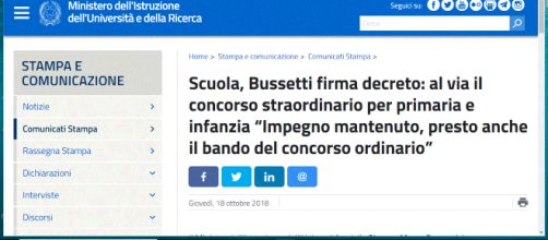 concorso straordinario infanzia e primaria firmato decreto