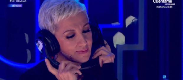 Ana Torroja, durante la actuación de María y Miki. / Getmusic Ana Torroja, durante la actuación de María y Miki. / Getmusic