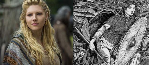 Lagertha na série Vikings. (Reprodução - History). Lagertha na série Vikings. (Reprodução - History).