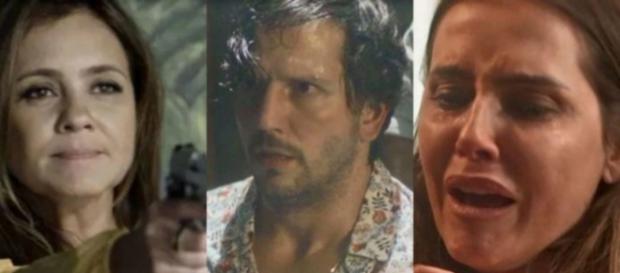 Laureta, Remy e Karola, em Segundo Sol (Divulgação/TV Globo) Laureta, Remy e Karola, em Segundo Sol (Divulgação/TV Globo)
