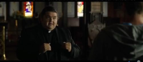Hawaii Five-O star Jorge Garcia takes on a pivotal role as a priest in The Healer. [Image source:Burning Trailers-YouTube]