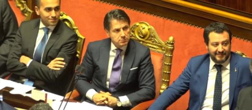 Salvini, Di Maio e Conte (Fonte: La Repubblica - Youtube)