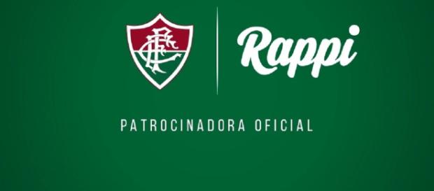 Empresa criada na Colômbia, Rappi é a nova parceira do Fluminense (Foto: Reprodução - Arte Gráfica FFC) Empresa criada na Colômbia, Rappi é a nova parceira do Fluminense (Foto: Reprodução - Arte Gráfica FFC)