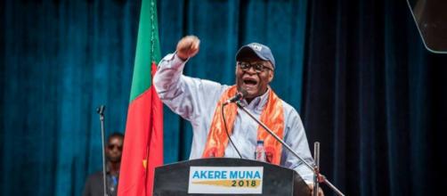 Akere Tabeng Muna en pleine Campagne présidentielle (c) Paul Mahel
