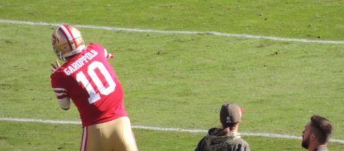 Jimmy Garoppolo is on injured reserve with a torn ACL. [Image Source: Flickr | Wilhelm Y]