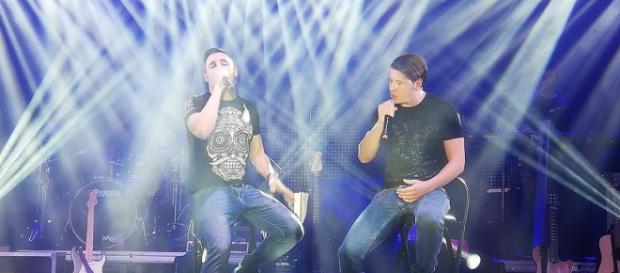 Andy y Lucas, en un concierto reciente. / TWITTER Andy y Lucas, en un concierto reciente. / TWITTER