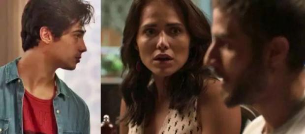 Rosa, Ícaro e Valentim em Segundo Sol Rosa, Ícaro e Valentim em Segundo Sol